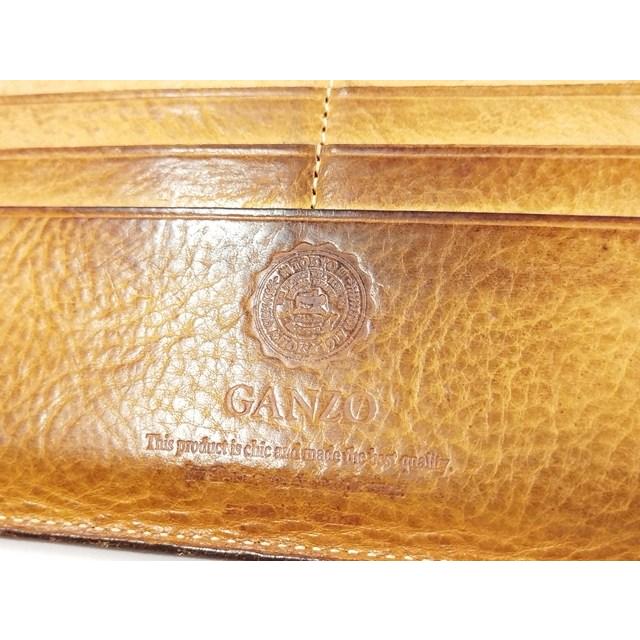 J100 [人気] GANZO ガンゾ 長財布 ブラック レザー 二つ折り | ★ |  | 05