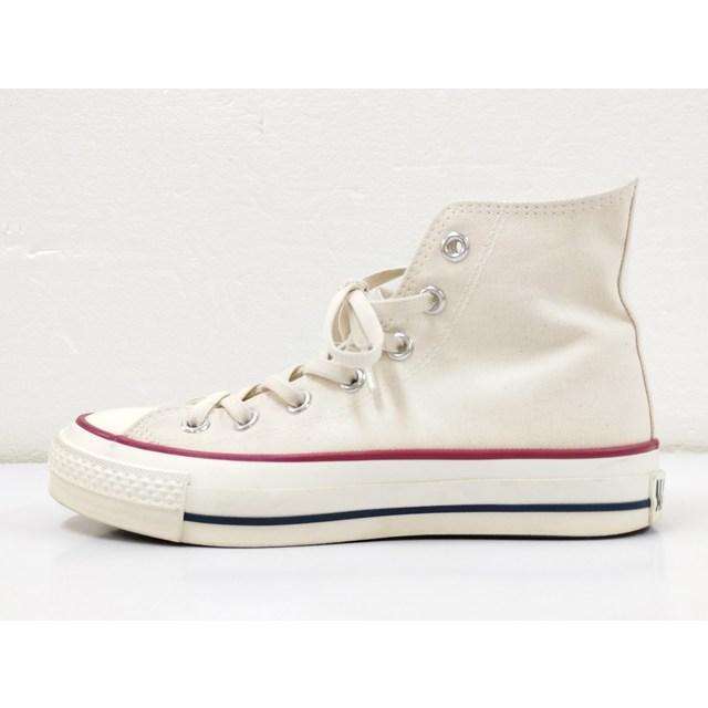 J363 [人気] CONVERSE コンバース スニーカー 4・1/2 ホワイト ハイカットスニーカー CANVAS ALL STAR J ...