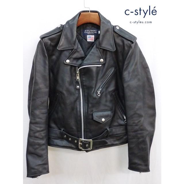 schott × atomic garage ライダース ダブル 36