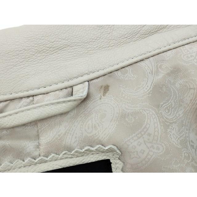 L656 [人気] TETE HOMME テットオム レザーブルゾン Ｍ グレー系 1021019011 | N★ |  | 05