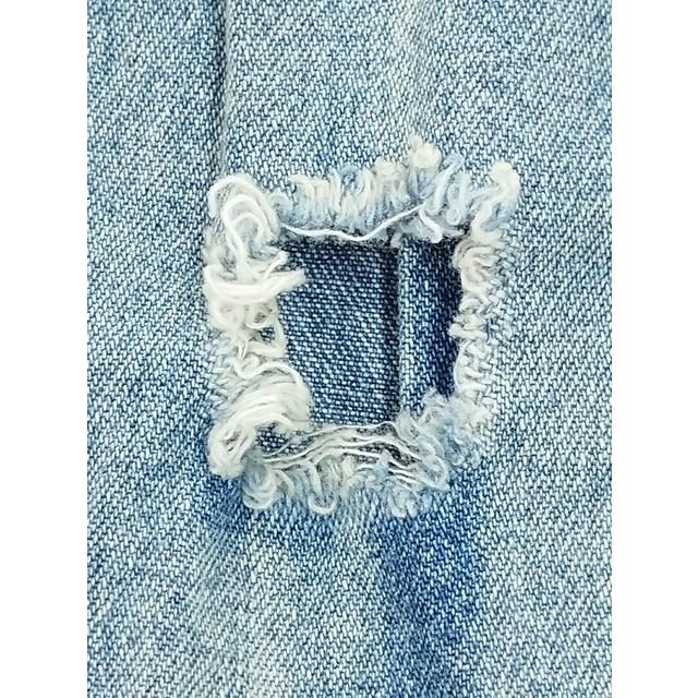 L686 [人気] Danke Schon ダンケシェーン クラッシュ加工ロングスリーブデニムシャツ F インディゴ 6016171032 | N★ |  | 06