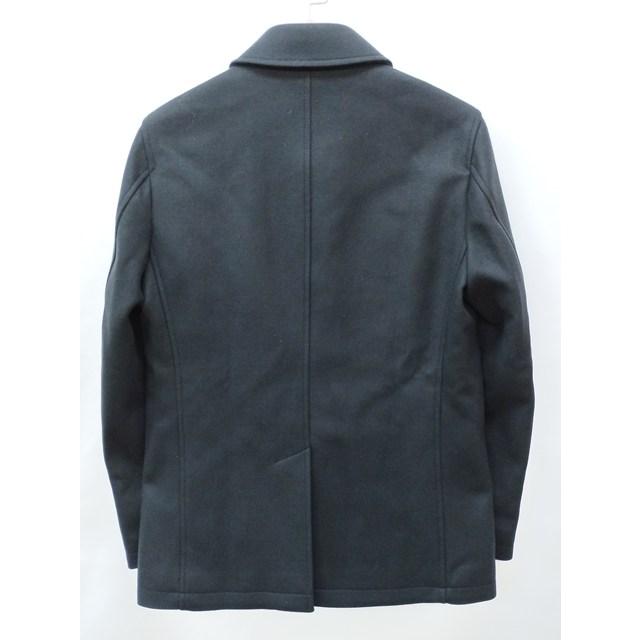 P007 [秋冬物][人気] SHIPS JET BLUE シップスジェットブルー シングルピーコート M ブラック THERMOLITE メルトン | O★ | SHIPS JET BLUE | 01