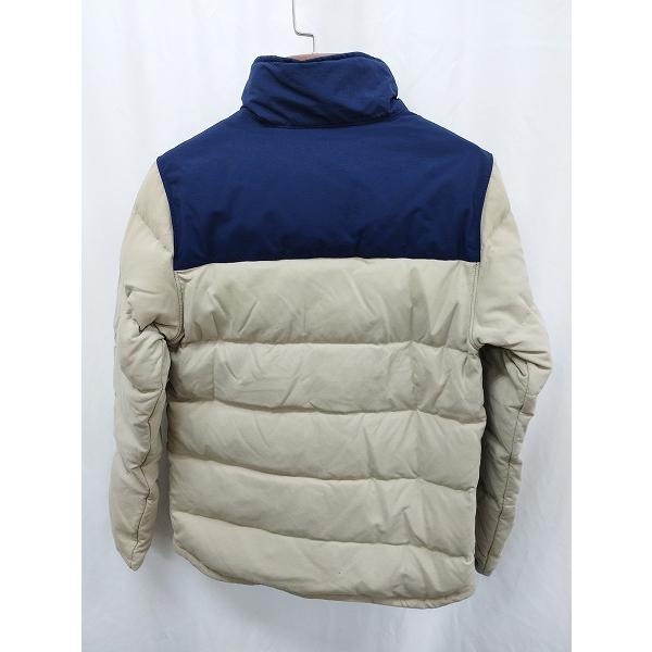 P030 [秋冬物][人気] Patagonia パタゴニア ダウンジャケット XS ベージュ×ネイビー BIVY DOWN JACKET 28321FA14 | O★ | patagonia | 01