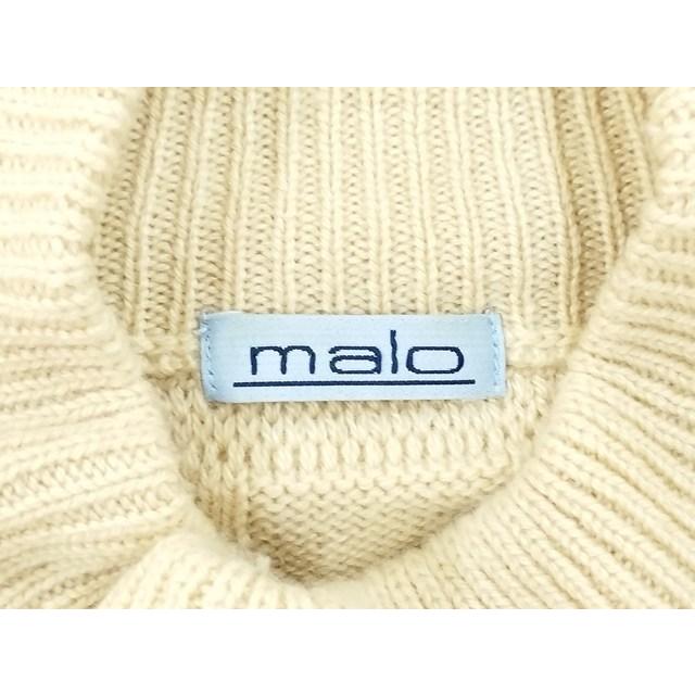 P100 [秋冬][人気] malo マーロ ケーブルニット 46 ベージュ カシミヤ