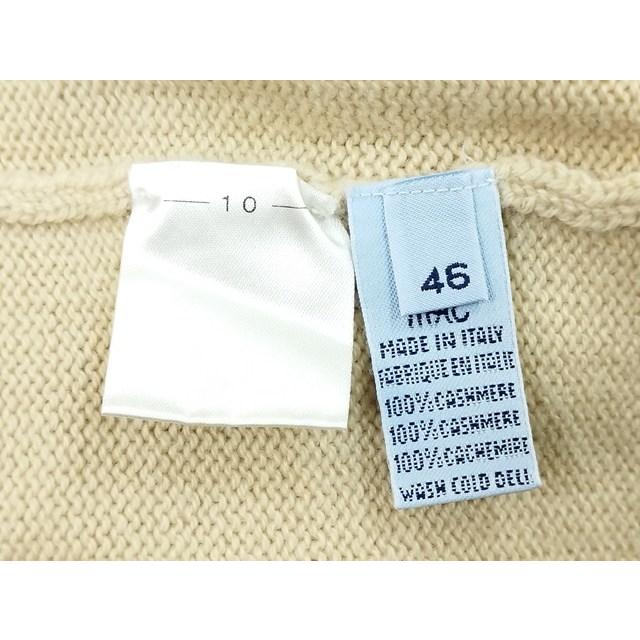 P100 [秋冬][人気] malo マーロ ケーブルニット 46 ベージュ カシミヤ