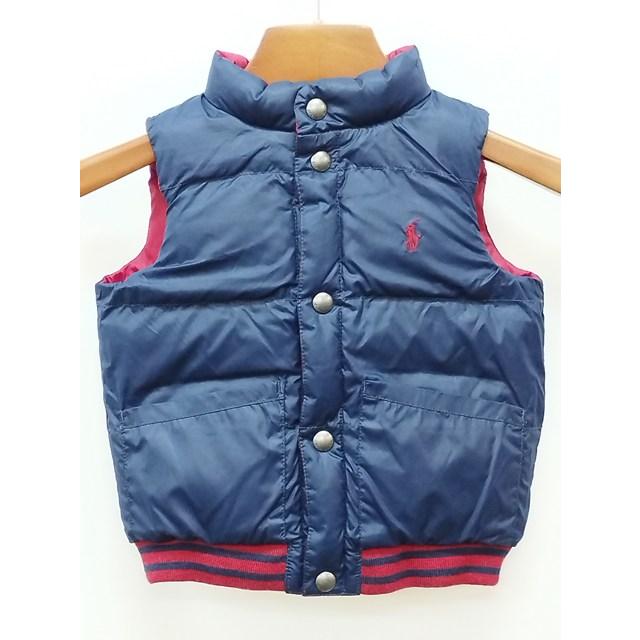 P152 [人気] RALPH LAUREN ラルフローレン ダウンベスト 24M レッド×ネイビー リバーシブル キッズ 男の子 女の子 | ★ |  | 02
