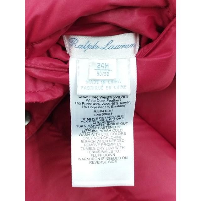 P152 [人気] RALPH LAUREN ラルフローレン ダウンベスト 24M レッド×ネイビー リバーシブル キッズ 男の子 女の子 | ★ |  | 04