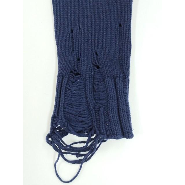 P201 [秋冬][人気] DSQUARED2 ディースクエアード カーディガン XS ネイビー ダメージ加工 イタリア製 S74HA0553 | ★ |  | 04