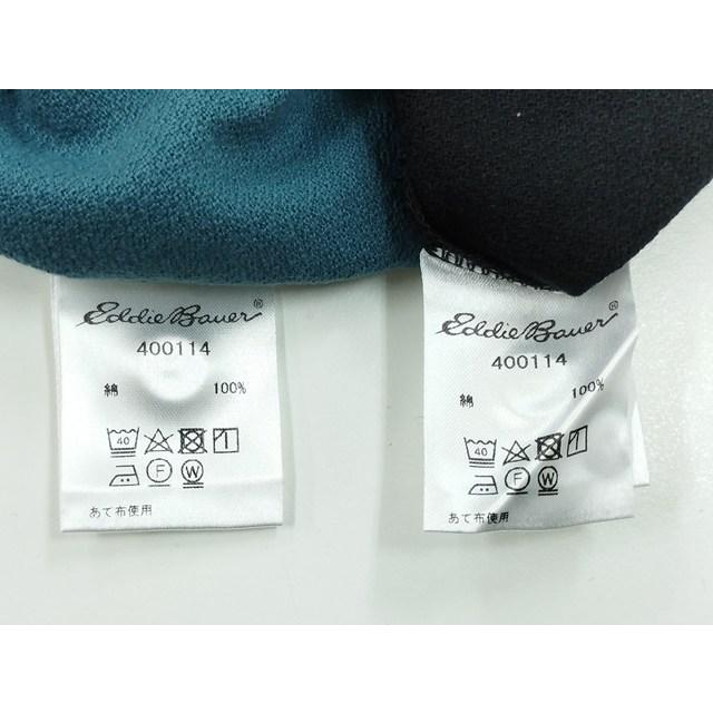P239 [未使用品] Eddie Bauer エディーバウアー ポロシャツ PXL ブラック ブルー系 レディース | ★ |  | 03