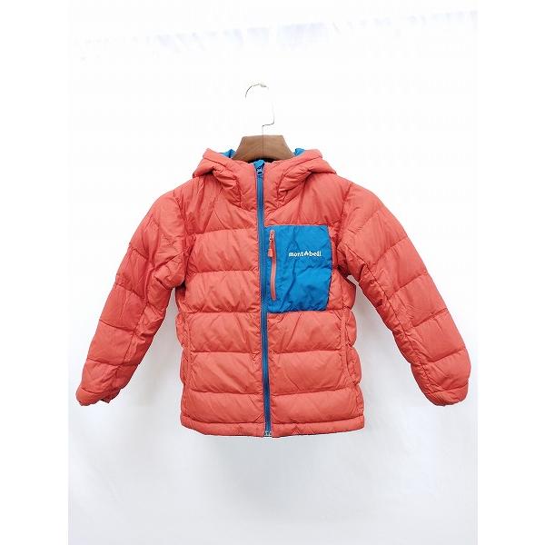 P313 [秋冬][人気] mont-bell モンベル ダウンジャケット 130 ブルー×オレンジ リバーシブル 1101554 キッズ 男の子 女の子 | ★ |  | 03