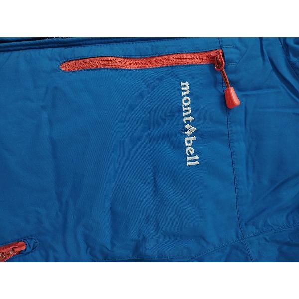 P313 [秋冬][人気] mont-bell モンベル ダウンジャケット 130 ブルー×オレンジ リバーシブル 1101554 キッズ 男の子 女の子 | ★ |  | 06