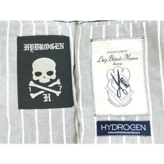 T864 [人気] HYDROGEN ハイドロゲン 2Bテーラードジャケット 50 グレー 