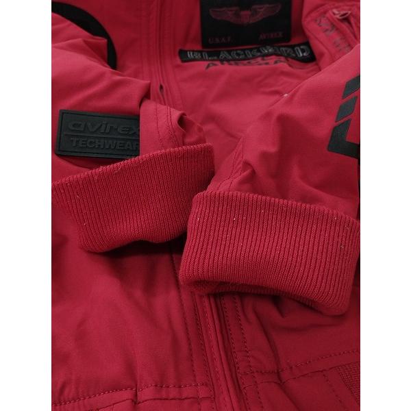V352 [人気] AVIREX アヴィレックス ジャケット M レッド BLACK BIRD STAND ZIP JACKET 6202043 レディース | ★ |  | 04