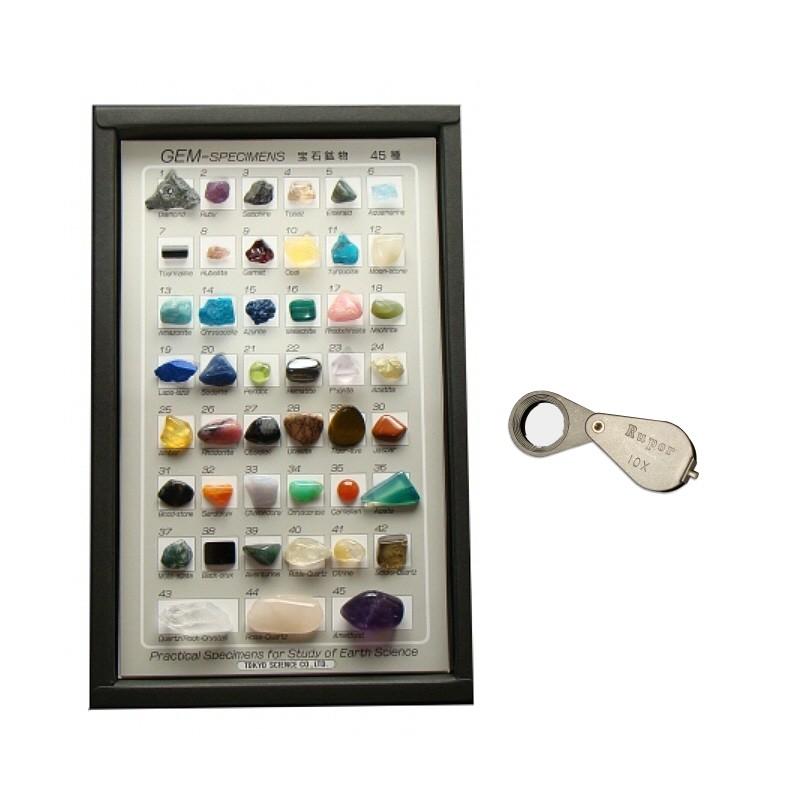 鉱物コレクション　&  図鑑　ルーペ 鉱物コレクション & 図鑑 ルーペ