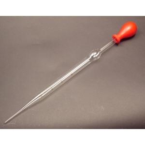 駒込ピペット　ガラス 20ml　赤ゴム帽付 | 