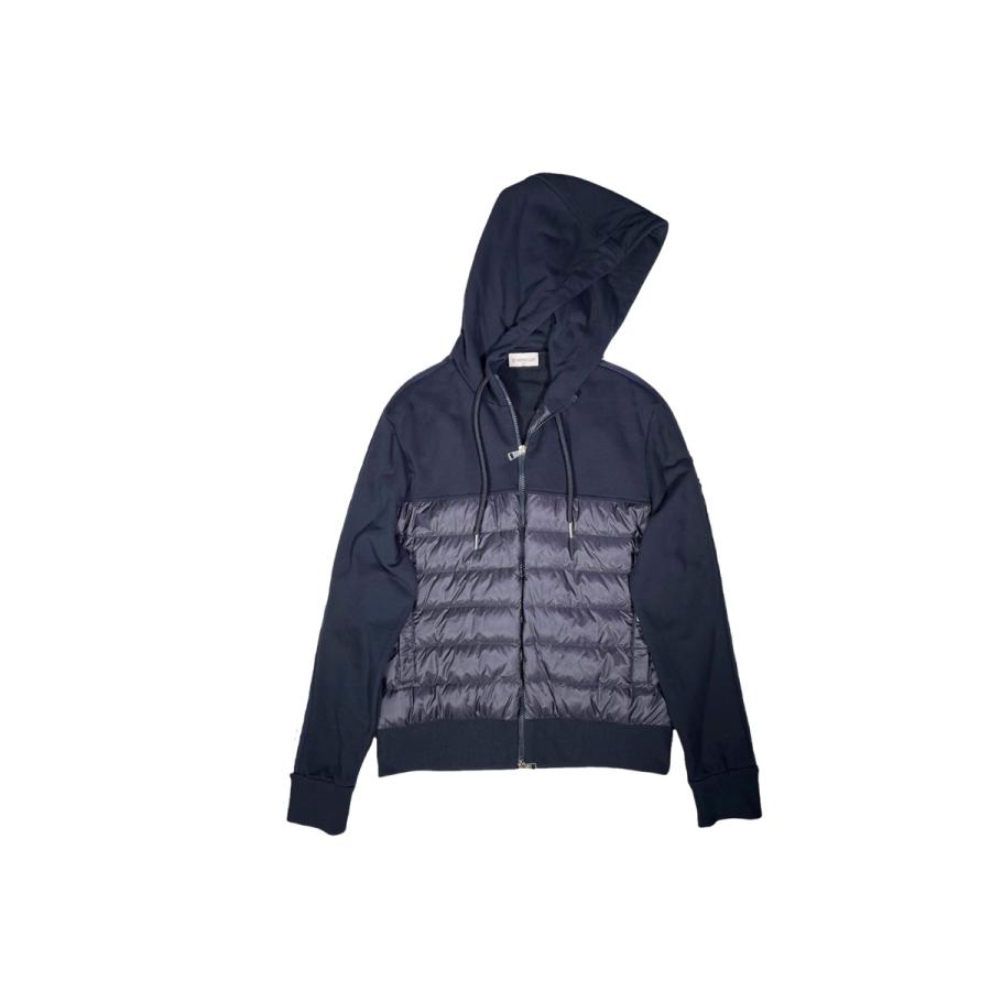 I308(M).. MONCLER モンクレール ダウン+ナイロンパーカ ロゴ メンズ 男 新品 ★ 778 ネイビー.の画像