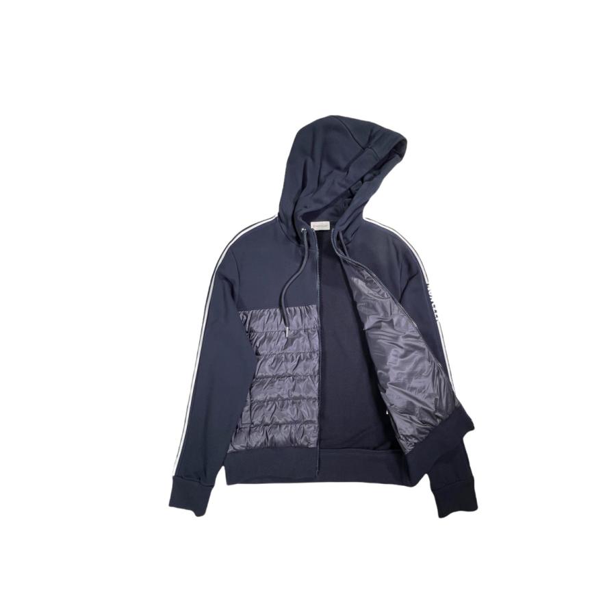 I308(M).. MONCLER モンクレール ダウン+ナイロンパーカ ロゴ メンズ 男 新品 ★ 778 ネイビー.の画像