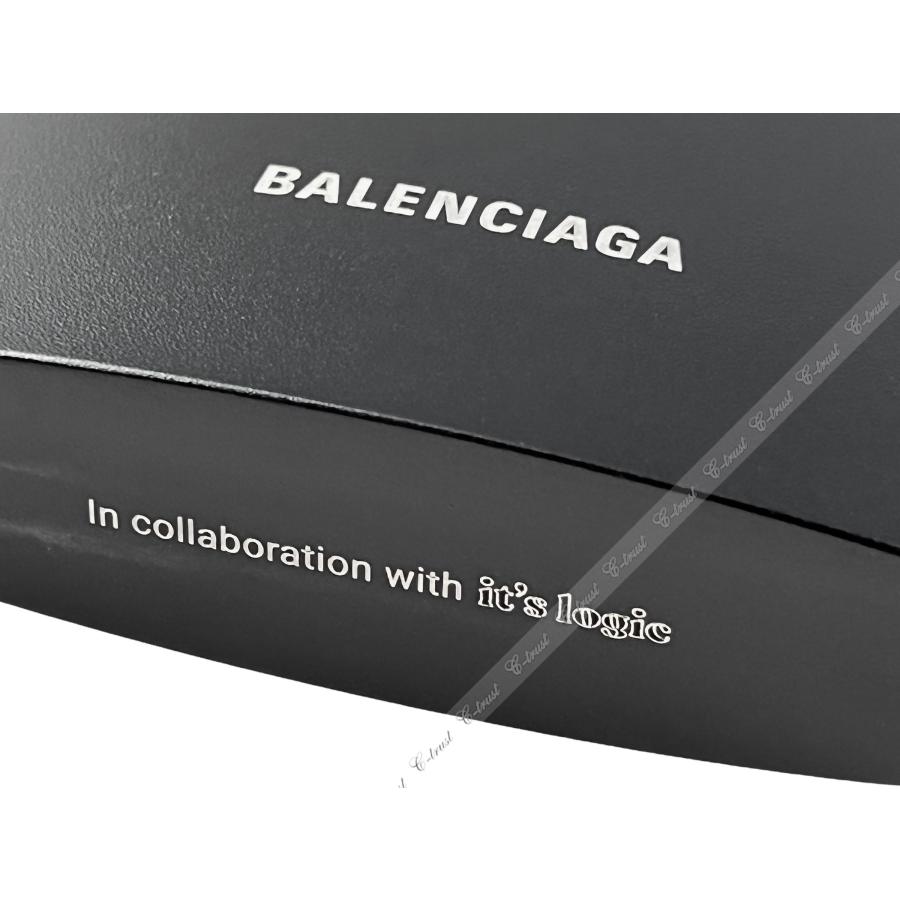 I755.. BALENCIAGA バレンシアガ × it’s logic コラボ H2O BOTTLE ボトル ステンレス アウトドア ウォーター ロゴ 新品 ★ 1000 ブラック_5