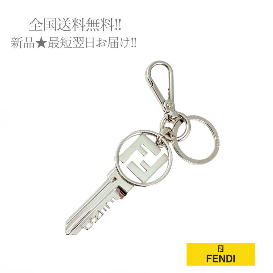 J030.. FENDI フェンディ キーホルダー キーリング FFロゴ ユニ