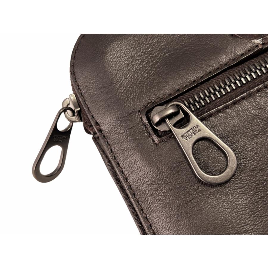 J126 BOTTEGA VENETA ボッテガヴェネタ イタリア製 ドキュメントケース イントレ ナッパ x リアルクロコ メンズ 新品 ★ 2129 ESPRESSO.の画像