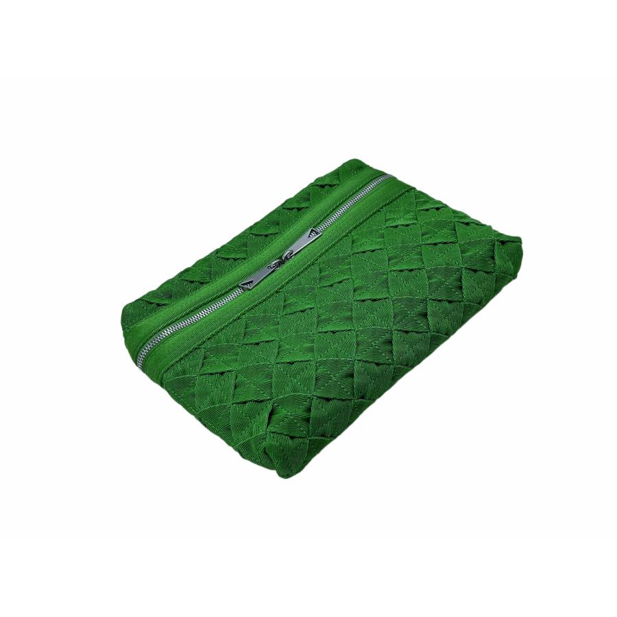 J247.. BOTTEGA VENETA ボッテガ ヴェネタ トートバッグ ポーチ 2WAY ナイロン 折りたたみ イタリア製 メンズ 新品 ★ 3720 GRASSの画像