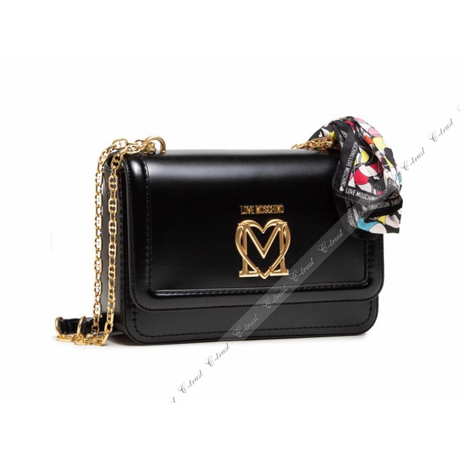 MOSCHINO K280.. モスキーノ ショルダーバッグ スカーフ付 チェーン 