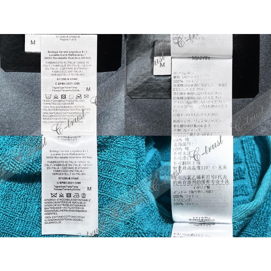 K389-M.. BOTTEGA VENETA ボッテガ ヴェネタ ブルゾン ジャケット フード付 ロゴ イタリア製 メンズ 新品 ★ 1000 ブラックの画像