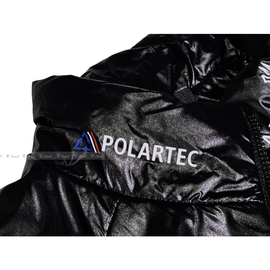 K409-1.. MONCLER POLARTEC モンクレール ポーラテック VITARI ブルゾン コラボ ロゴ 新品 ★ ブラックの画像