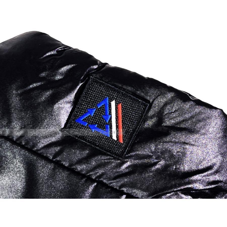 K409-1.. MONCLER POLARTEC モンクレール ポーラテック VITARI ブルゾン コラボ ロゴ 新品 ★ ブラックの画像
