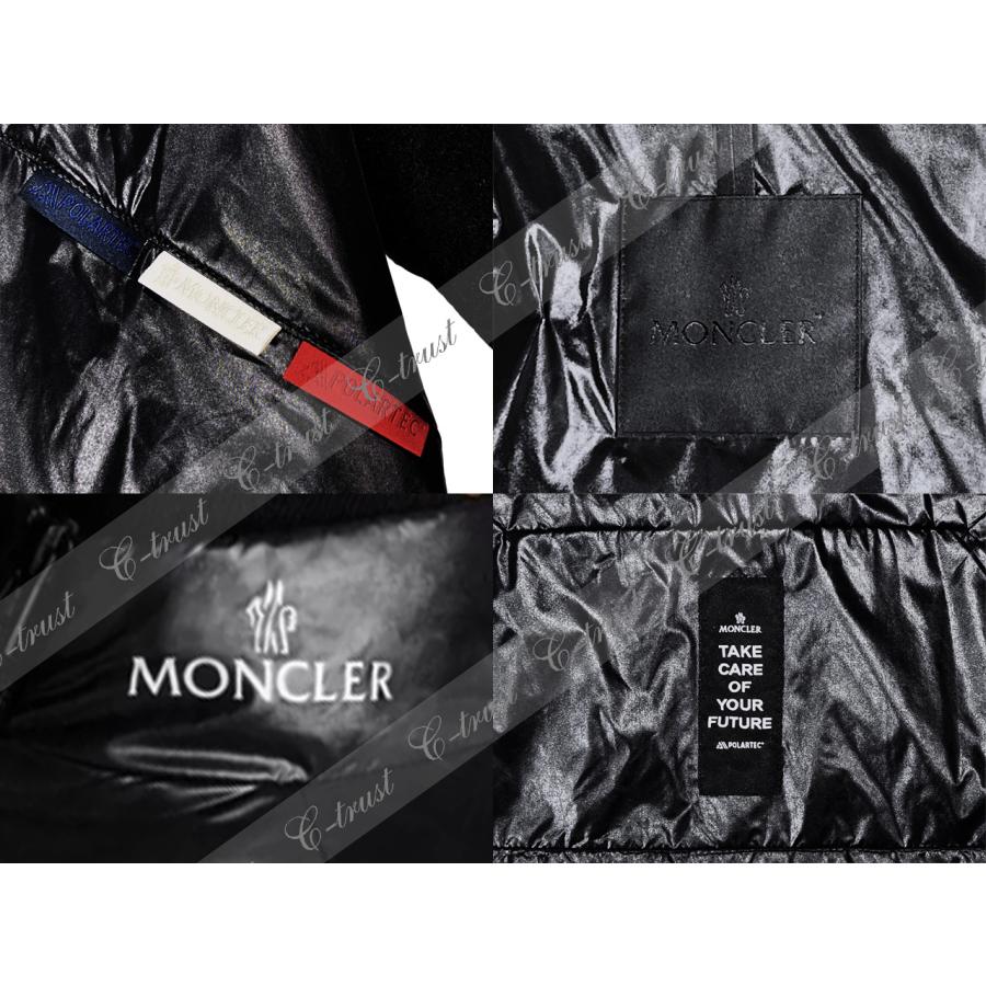 K409-1.. MONCLER POLARTEC モンクレール ポーラテック VITARI ブルゾン コラボ ロゴ 新品 ★ ブラックの画像