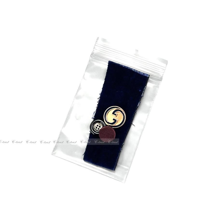 K512-46.. GUCCI グッチ ジャケット テーラード ベロア ワッペン ロゴ イタリア製 メンズ 新品 ★ 4379 ネイビーの画像