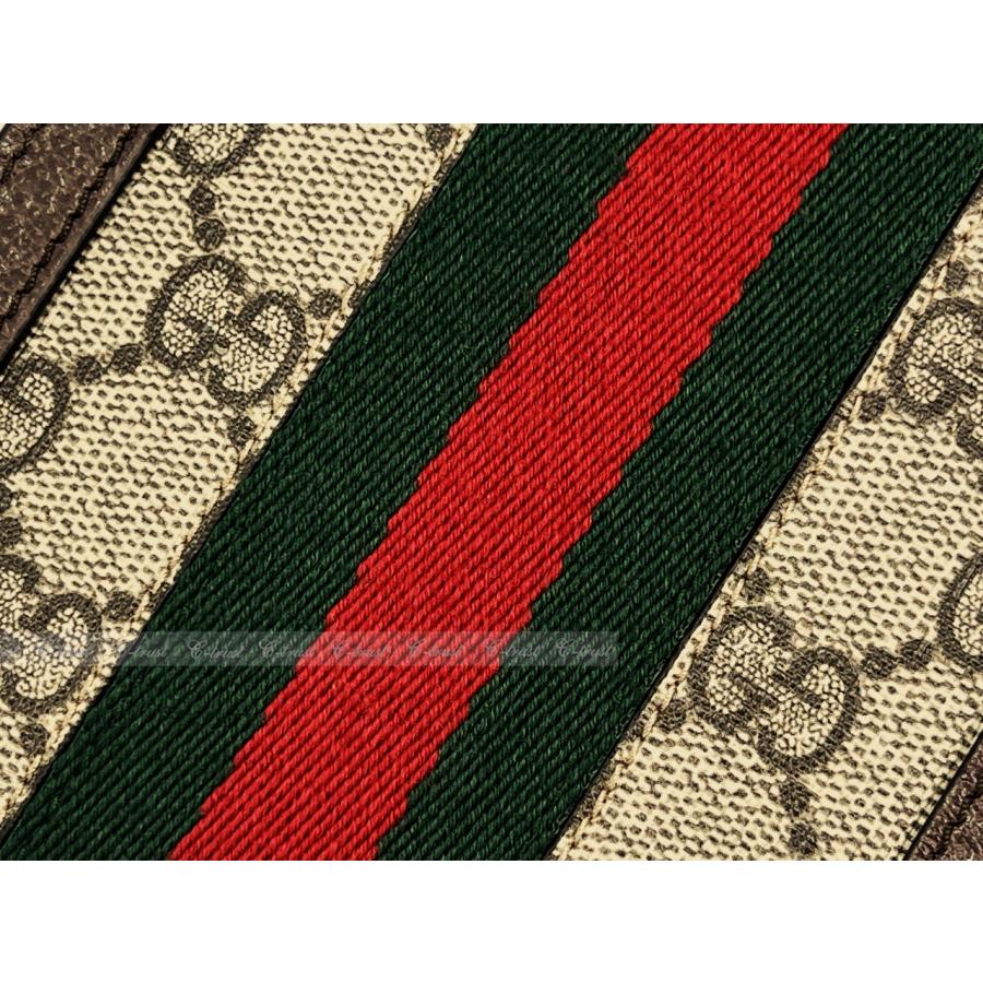 K938.. GUCCI グッチ ミニバッグ BAG ポシェット カードケース付 オフィディア ストラップ GG イタリア製 新品 ★ ブラウンの画像