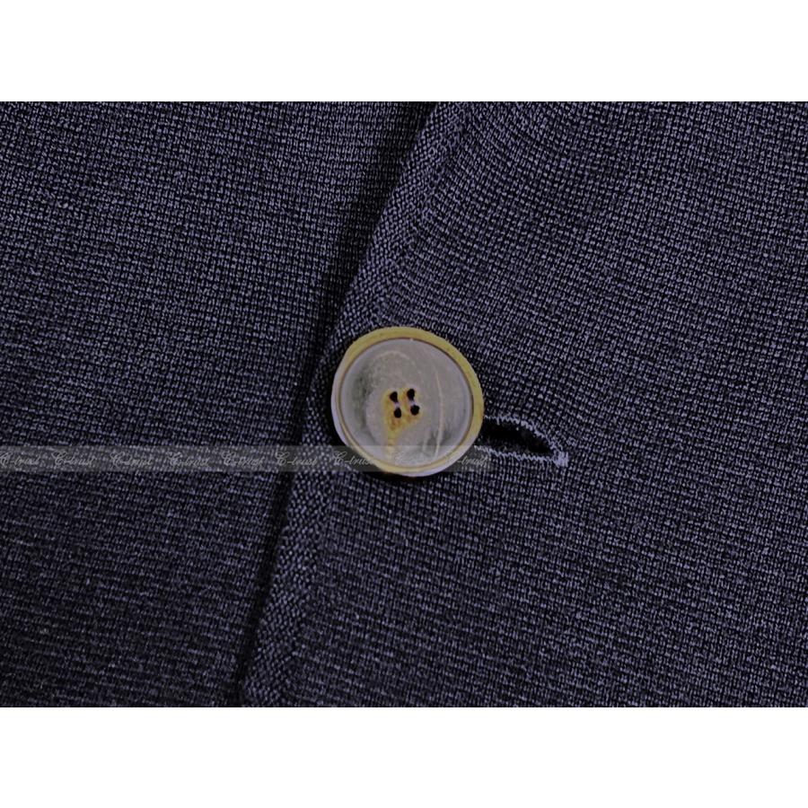 K991-50.. GIORGIO ARMANI ジョルジオアルマーニ ジャケット トップス ウール ブレザー 襟付き ロゴ イタリア製 新品 ★ ネイビーの画像
