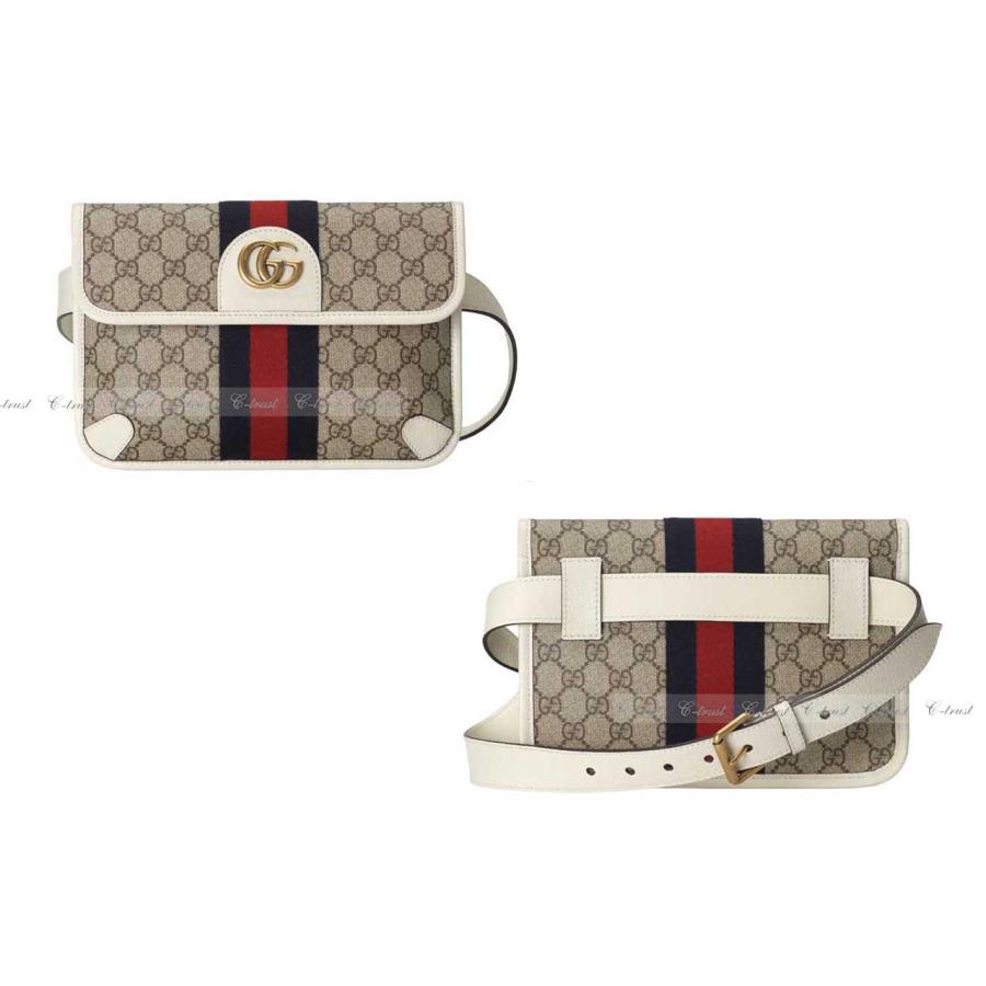 L077-110.. GUCCI グッチ ボディバッグ BAG オフィディア ベルドバム ショルダー ポーチ GG ストラップ ロゴ イタリア製 新品 ★ ブラウン_1