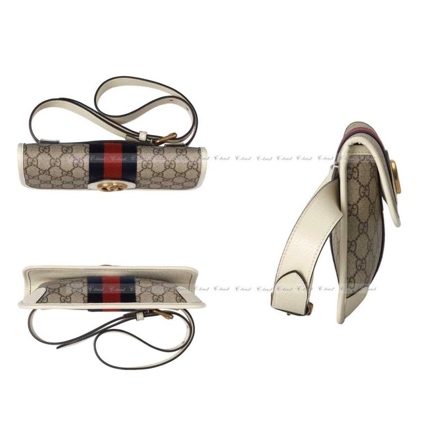 L077-110.. GUCCI グッチ ボディバッグ BAG オフィディア ベルドバム ショルダー ポーチ GG ストラップ ロゴ イタリア製 新品 ★ ブラウン_2