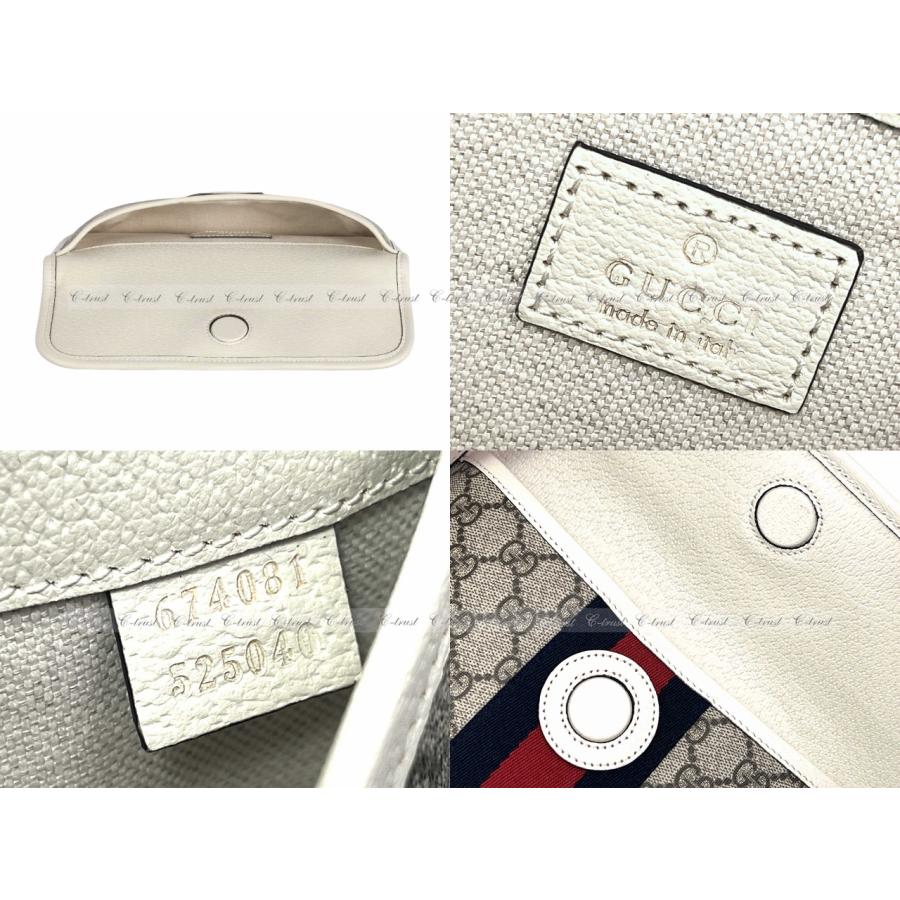 L077-110.. GUCCI グッチ ボディバッグ BAG オフィディア ベルドバム ショルダー ポーチ GG ストラップ ロゴ イタリア製 新品 ★ ブラウン_6