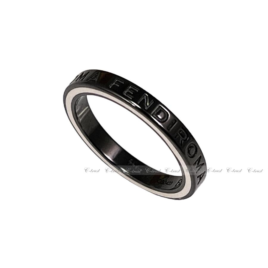 FENDI L161-M.. フェンディ リング RING 指輪 ルテニウム ロゴ FENDI L161-M.. フェンディ リング RING 指輪 ルテニウム ロゴ