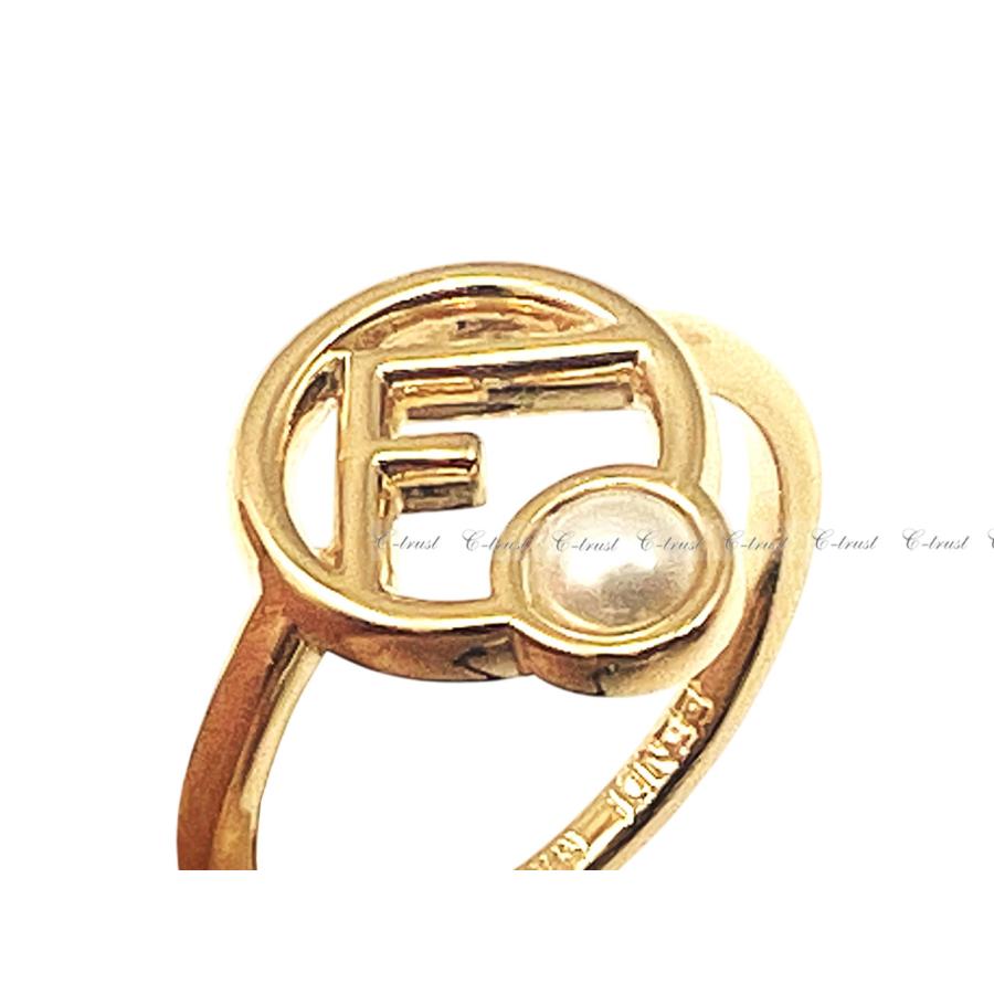 FENDI L325-M.. フェンディ RING リング 指輪 F is Fendi パール