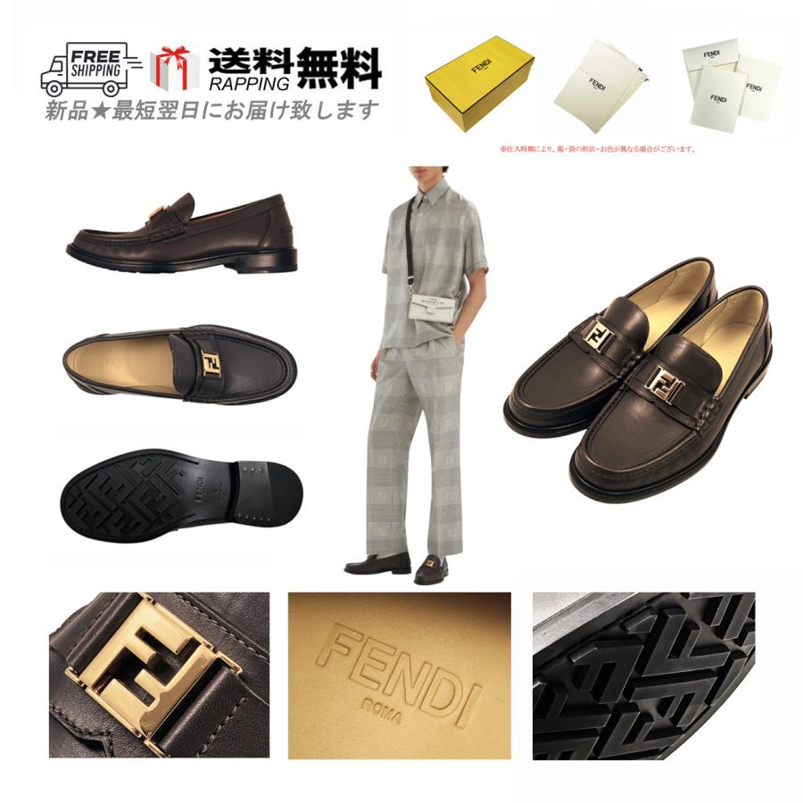 FENDI（フェンディ） L334-6.. FENDI ローファー シューズ FF メンズ