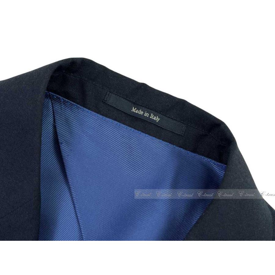 L339-46.. GUCCI グッチ ジャケット JK テーラード フォーマル ワッペン ロゴ シングル イタリア製 新品 ★ 4240 ネイビーの画像