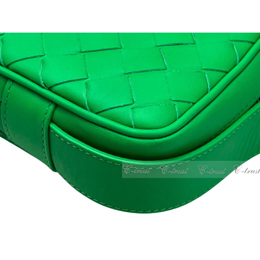 L395.. BOTTEGA VENETA ボッテガ ヴェネタ ショルダーバッグ BAG PHONE CASE ストラップ カーフ イタリア製 ★ 3724 PARAKEETの画像