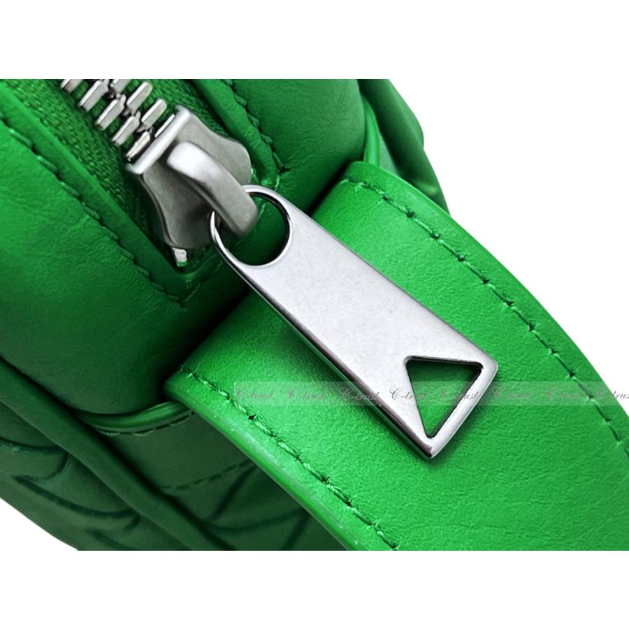 L395.. BOTTEGA VENETA ボッテガ ヴェネタ ショルダーバッグ BAG PHONE CASE ストラップ カーフ イタリア製 ★ 3724 PARAKEETの画像