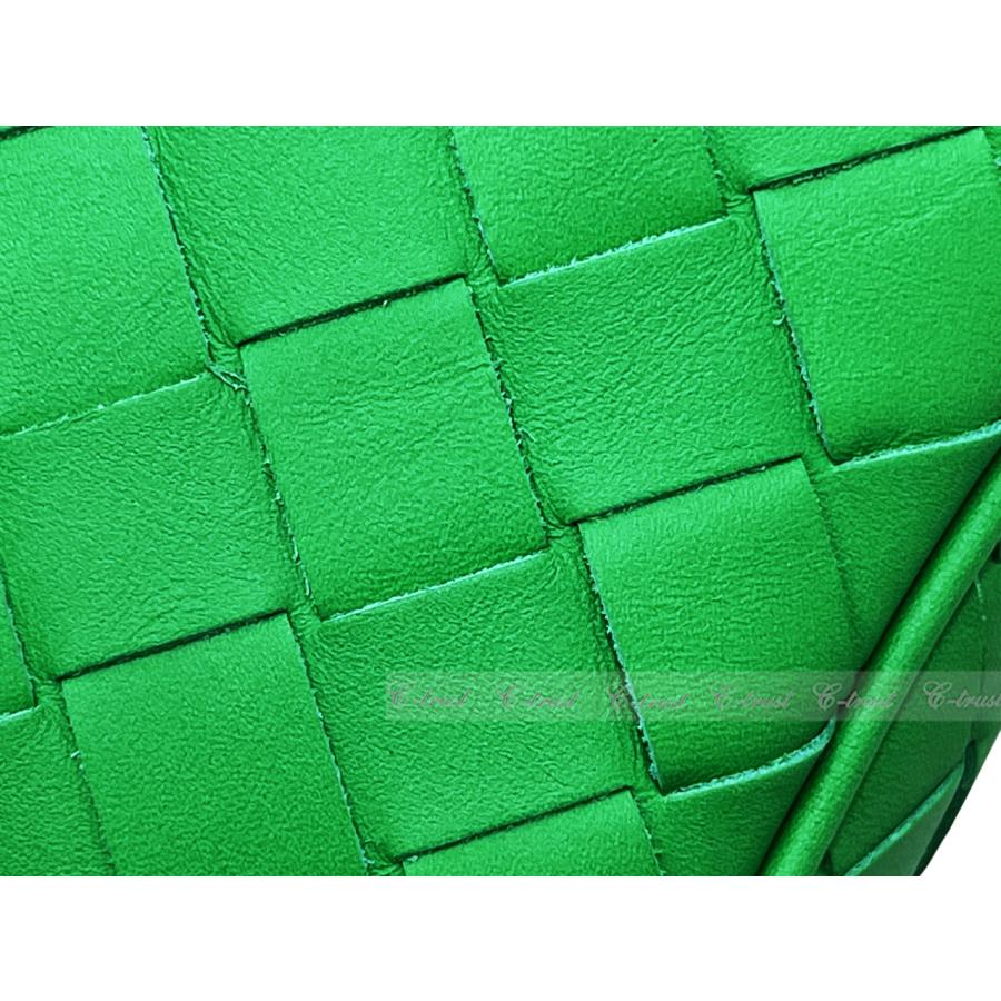 L395.. BOTTEGA VENETA ボッテガ ヴェネタ ショルダーバッグ BAG PHONE CASE ストラップ カーフ イタリア製 ★ 3724 PARAKEETの画像