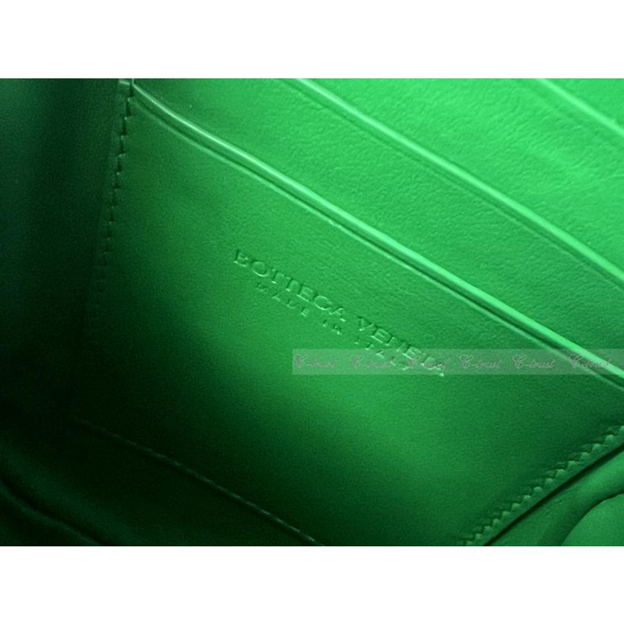L395.. BOTTEGA VENETA ボッテガ ヴェネタ ショルダーバッグ BAG PHONE CASE ストラップ カーフ イタリア製 ★ 3724 PARAKEETの画像