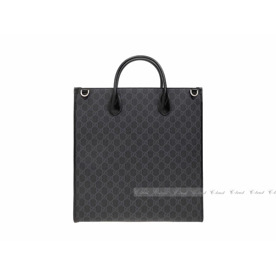 L518-BK.. GUCCI グッチ トート バッグ BAG GG レトロ ミディアム ストラップ ショッパー ロゴ イタリア製 新品 ★ 1000 ブラックの画像