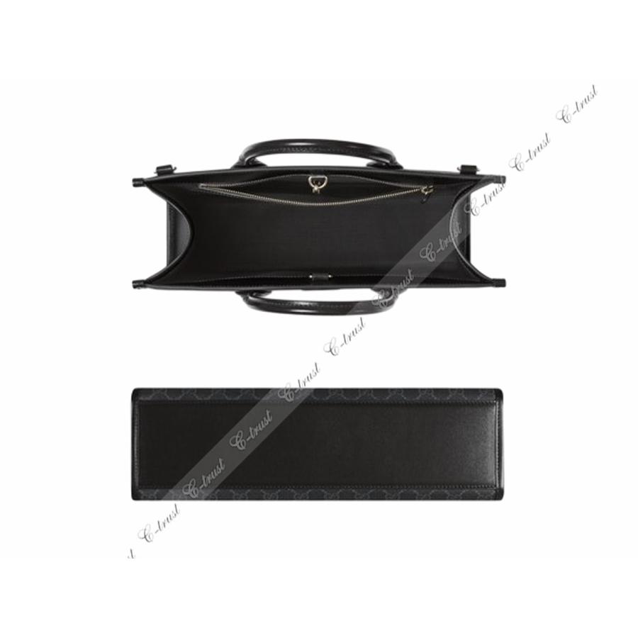 L518-BK.. GUCCI グッチ トート バッグ BAG GG レトロ ミディアム ストラップ ショッパー ロゴ イタリア製 新品 ★ 1000 ブラックの画像