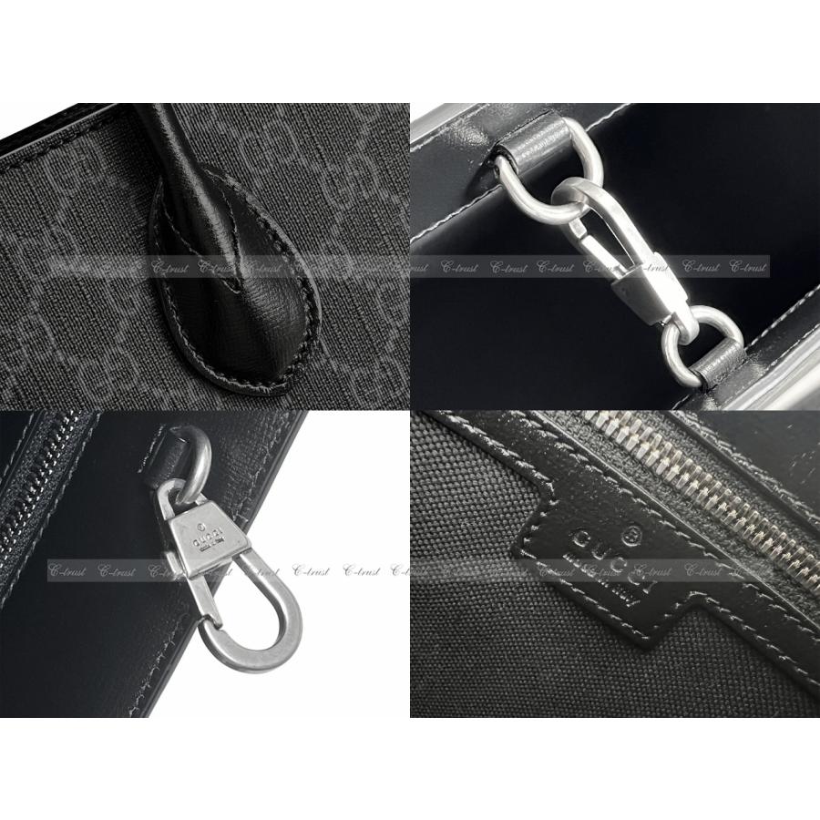 L518-BK.. GUCCI グッチ トート バッグ BAG GG レトロ ミディアム ストラップ ショッパー ロゴ イタリア製 新品 ★ 1000 ブラックの画像