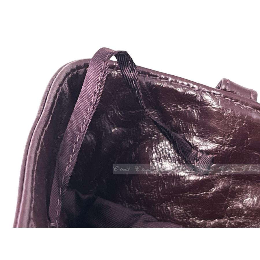 L529-46.. GUCCI グッチ パンツ ボトムス ソフト ラムレザー 100% 光沢 メンズ イタリア製 新品 ★ ボルドー.の画像