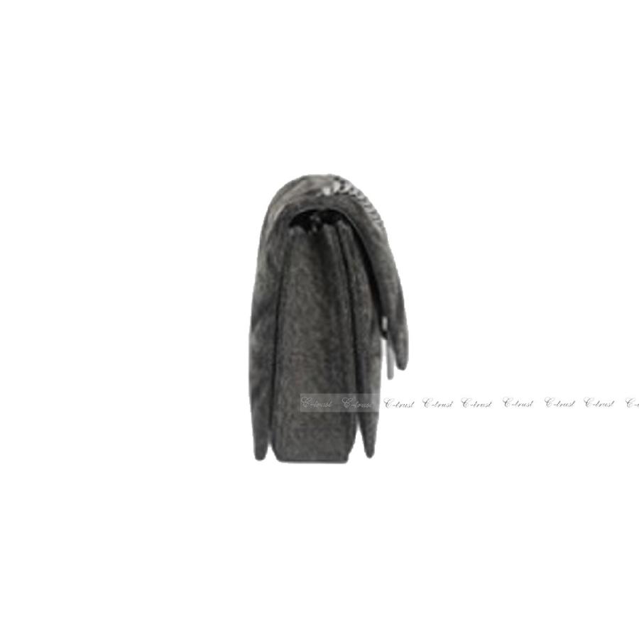 L542.. BALENCIAGA バレンシアガ BAG バッグ CHAIN キルティング デニム ハンドバッグ チェーン ショルダー イタリア製 新品 ★ 1000 ブラックの画像