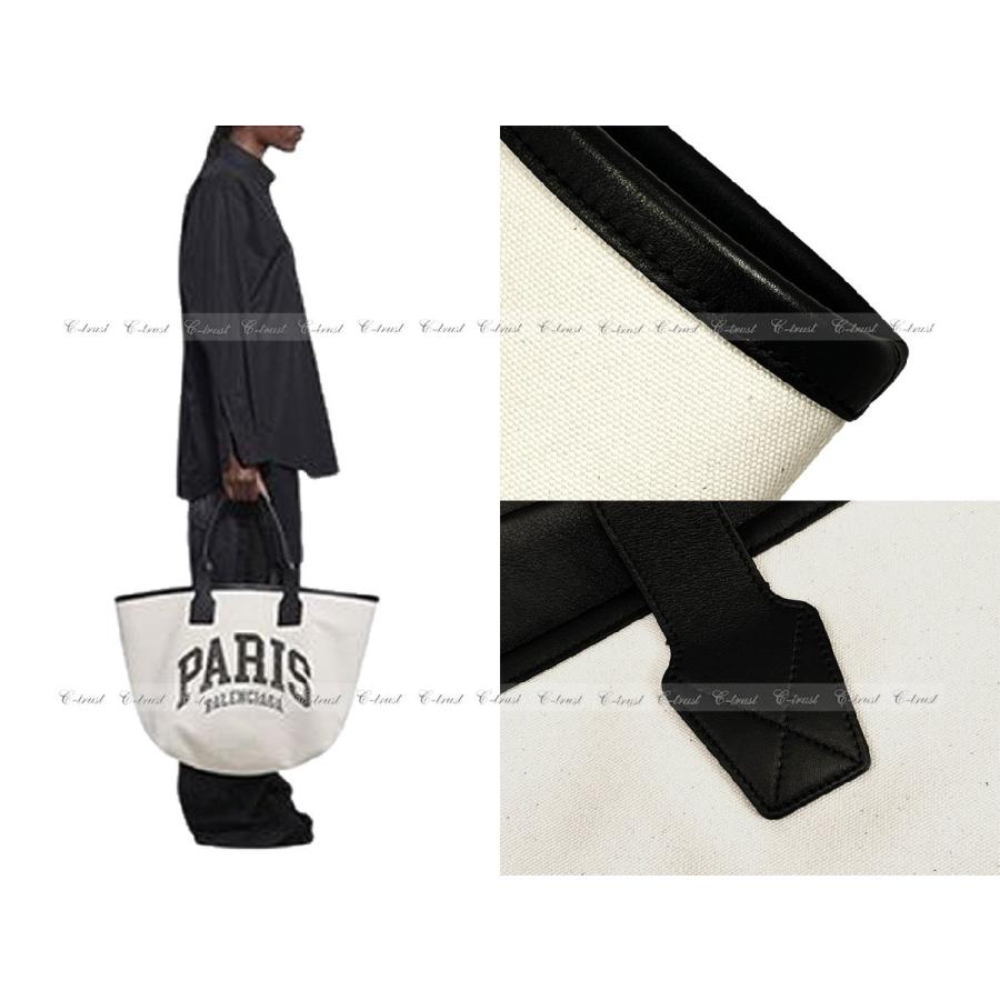 L607.. BALENCIAGA バレンシアガ トートバッグ BAG JUNBO TOTE L キャンバス CITES SERIES PARIS パリ イタリア製 新品 ★ 9911 NATURALの画像